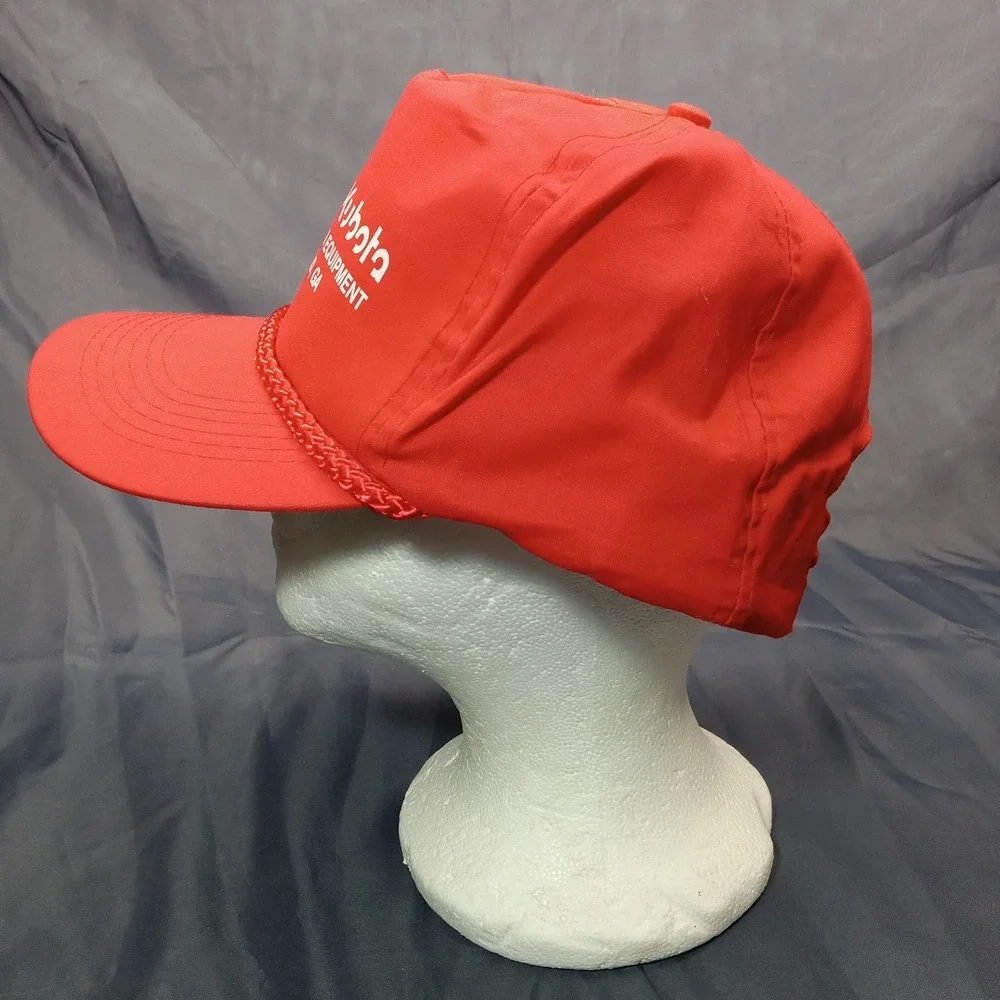Vintage Case IH Kubota Hays Tractor & Equipment Mansfield GA Red Snapback Hat